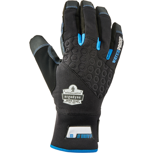 Gants utilitaires thermiques performant et &eacute;tanches ProFlex 818WP, Paume Polyur&eacute;thane, Taille Grand - Ergodyne 17384