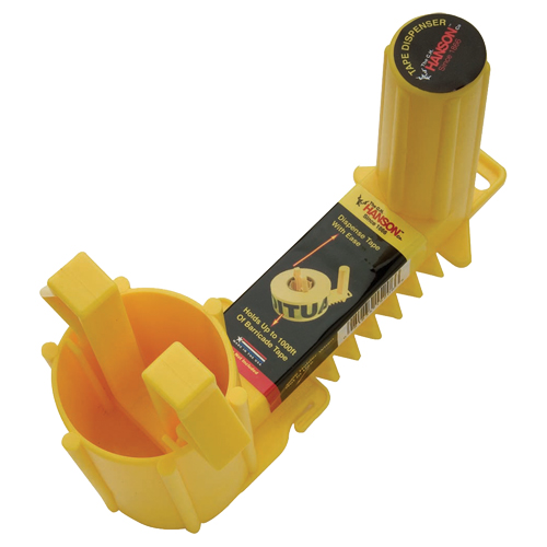 Plastic Barricade Tape Dispenser - Gray Tools 89807