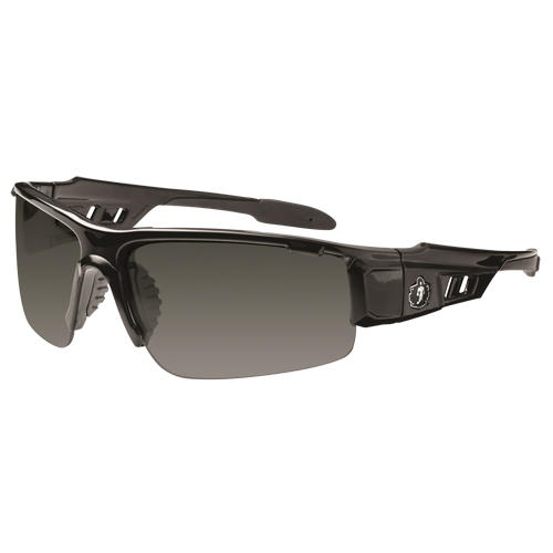 Skullerz&reg; Dagr Safety Glasses, Grey/Smoke Lens, Anti-Scratch, ANSI Z87+/Meets/Exceeds CSA Z94.3 - Ergodyne 52030