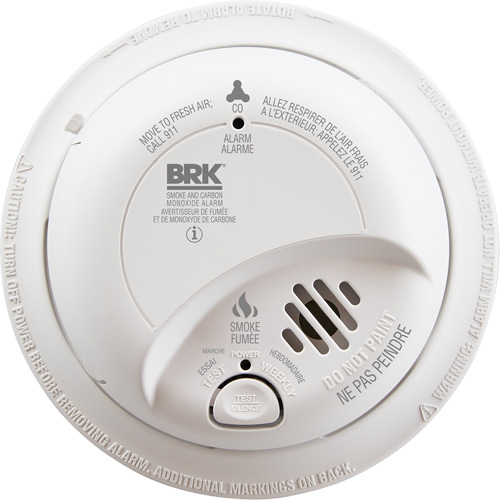 Ionization Smoke & Carbon Monoxide Combination Alarm, Hardwired - BRK Electronics SC9120A