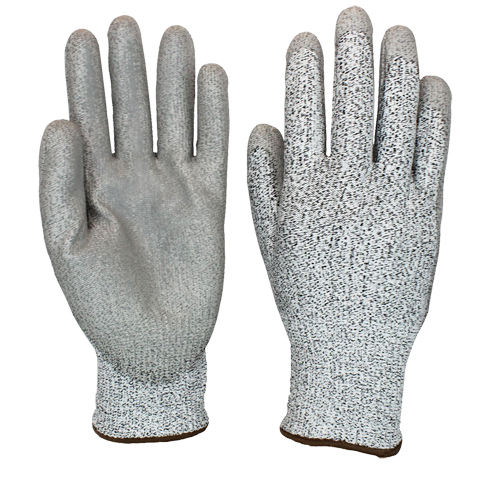 Gants enduits, 11/2T-Grand, Calibre 13, Rev&ecirc;tement Polyur&eacute;thane, ASTM ANSI niveau A3/EN 388 niveau 3/EN 388 niveau D -  GS13-2X-CYPU