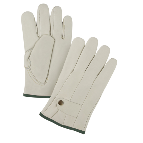 Premium Ropers Gloves, Medium, Grain Cowhide Palm - Zenith Safety Products 
