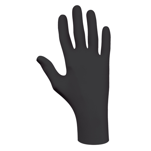 6112PF Biodegradable Gloves, X-Small, Nitrile, 4-mil, Powder-Free, Black - Showa 6112PFXS