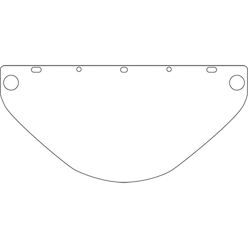 Visi&egrave;re d&eacute;coup&eacute;e &agrave; l'emporte-pi&egrave;ce Dynamic, PETG, Teinte Transparent - PIP Global Safety EP919/40