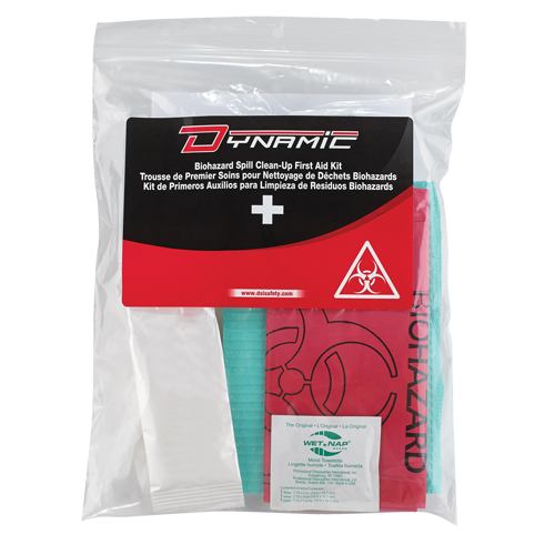 Dynamic Biohazard Spill Clean-Up First Aid Kit, Class 1 Medical Device, Resealable Plastic Bag - PIP Global Safety FAKPB01