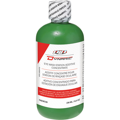 Additif concentr&eacute; pour douche oculaire Dynamic, Bouteille Plein, 8 oz - PIP Global Safety FAEWC08