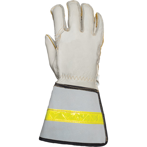 Linemans Glove, Medium, Grain Cowhide Palm - Gants Laurentide F5456-M