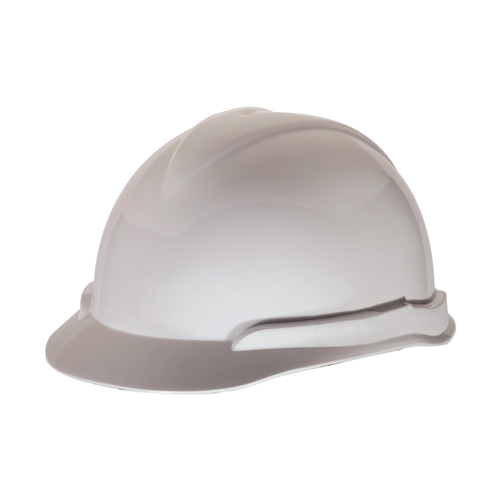 Casque de s&eacute;curit&eacute; Super-V, R&eacute;pond aux normes CSA type 2, Suspension Rochet, Non ventil&eacute; - MSA C217091