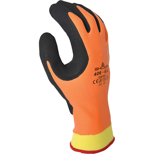 Gants isol&eacute;s ATLAS 406, 7/Moyen, R&ecirc;vetement Latex de caoutchouc, Enveloppe en Polyester/Nylon - Showa 406M-07