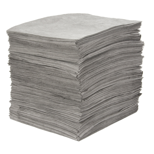 Premium Meltblown Sorbent Pads, Universal, 15" x 18", 25 gal. Absorbancy - Zenith Safety Products 