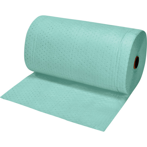 Rouleaux absorbants li&eacute;s de premi&egrave;re qualit&eacute;, Lourd, 150' lo x 30" la, Absorption 50 gal. - Produits de sécurité Zenith 