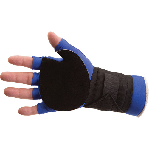 Anti-Impact Glove with Wrist Support, Size 2X-Large, Split Leather Palm - Impacto ER509/XXL/R