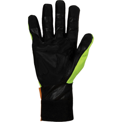 Endura&reg; Hi-Viz Chainsaw Gloves, Size Large/9, Goatskin Palm - Superior Glove Works Ltd. 385CS-L