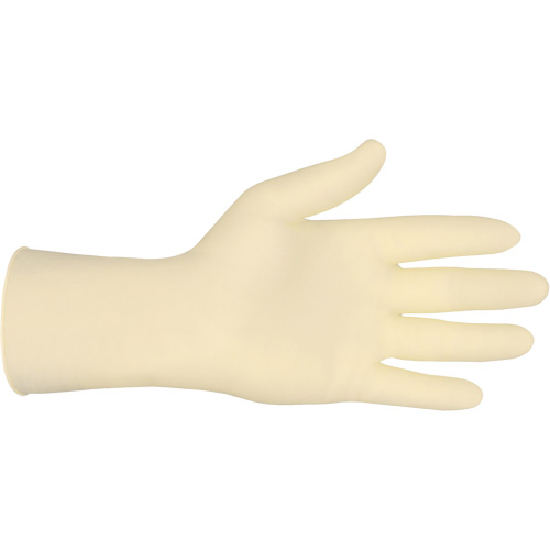 Gants de calibre industriel, Petit, Latex, 5 mils, Sans poudre, Blanc - Mcr Safety 5055S