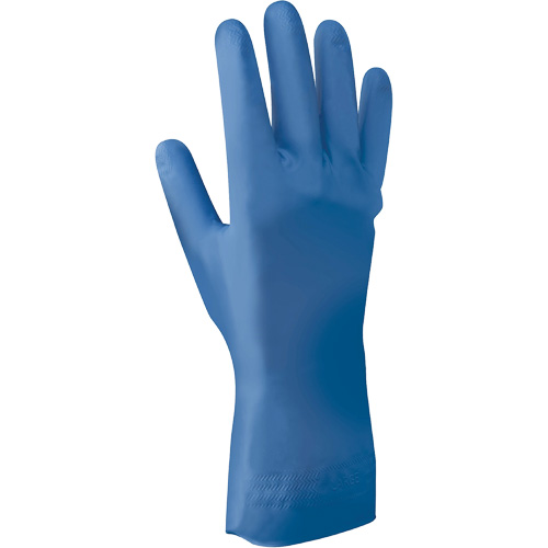 Gants jetables r&eacute;sistants aux produits chimiques, Taille T-petit/6, 12" lo, Nitrile, 9 mils - Showa 707D-06