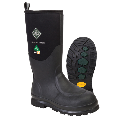 Chore Met Extreme Work Boots, Rubber, Size 8, Puncture Resistant Sole - Muck CMX-000-8