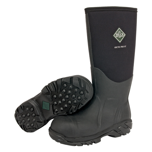 Arctic Pro Extreme Conditions Work Boot, Rubber, Steel Toe, Size 9, Puncture Resistant Sole - Muck ACP-CSA0-9