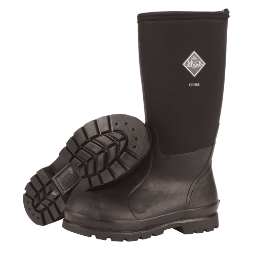 Chore-Hi Work Boots, Rubber, Size 9 - Muck CHH-000A-9