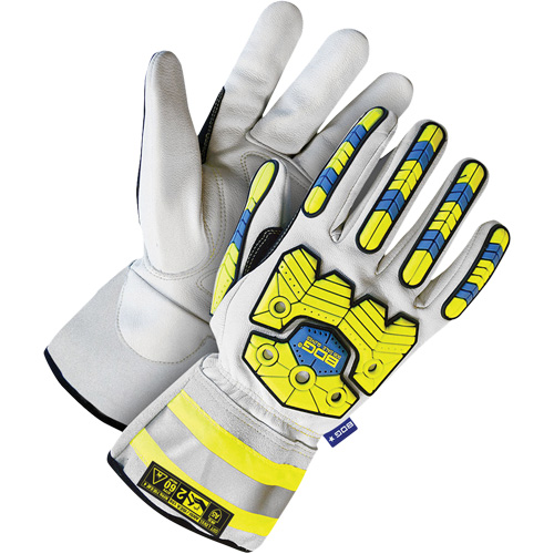 Specialty Impact Performance Gloves, X-Large, Goatskin/Grain Leather Palm, Slip-On Cuff - Bob Dale Gloves 20-1-10698-XL