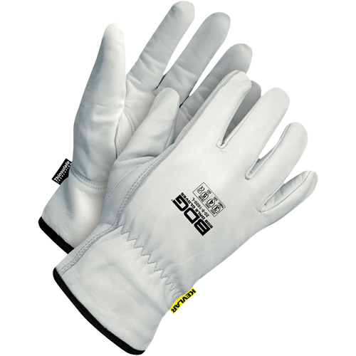 Thermal Cut-Resistant Driver's Gloves, Small, Grain Goatskin Palm, Thinsulate Inner Lining - Bob Dale Gloves 20-9-1600-S
