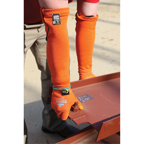 Memphis&reg; Sleeves, Kevlar&reg;, 18", ASTM ANSI Level A5, Orange - Mcr Safety 9178OT