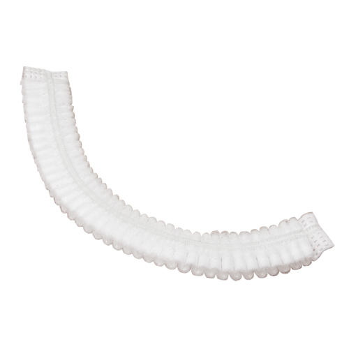 Pleated Bouffant Cap, Polypropylene, 24", White - Zenith Safety Products 