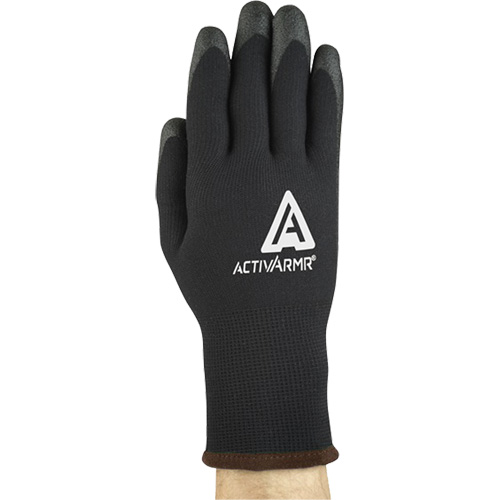 ActivArmr&reg; 97-631 Medium-Duty Thermal Gloves, 7/Small, Foam PVC Coating, 10 Gauge, Nylon Shell - Ansell 97631070