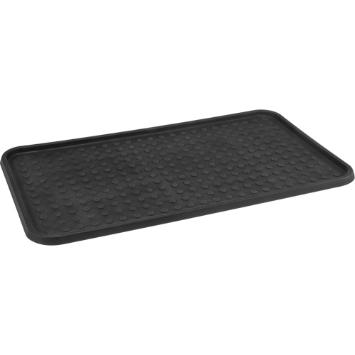 Boot Tray, Plastic, Black, 25" L x 14" W - Zenith Safety Products 