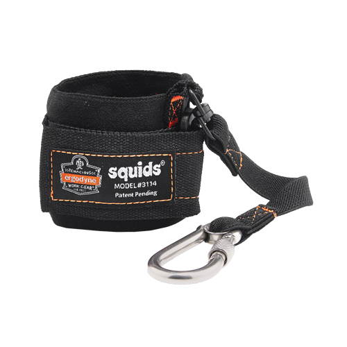 Squids&reg; 3114 Pull-On Wrist Lanyard with Carabiner - Ergodyne 19056