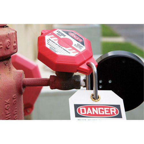 Stopout&reg; Valve Handle Lockout, Gate Type - Accuform NMC KDD474