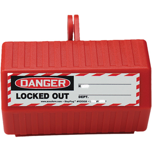 Dispositif de verrouillage Stopout StopPlug, Type Prise - Accuform NMC KDD225