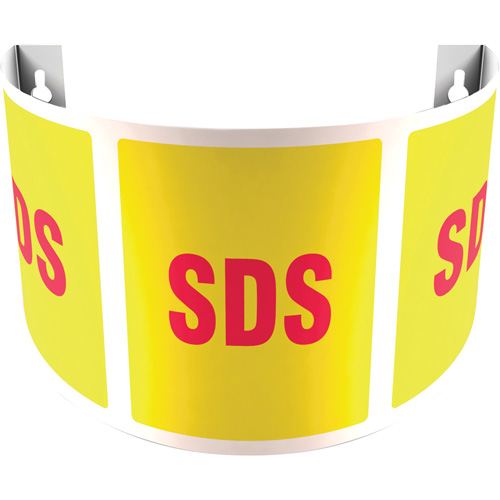 Enseigne 180D Projection  SDS , 12" x 16", Plastique, Anglais - Accuform NMC PSJ373