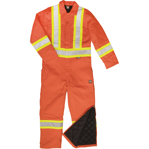 Reflective Duck Coveralls, Large, Orange - Tough Duck S78711-ORG-L