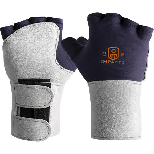 Gant antichocs avec support de poignet, 2T-Grand, Paume en Su&egrave;de - Impacto 703-10-XXLL