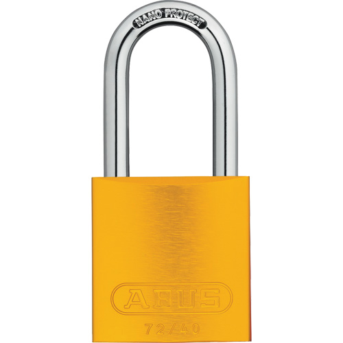 Safety Padlocks, Yellow, Keyed Alike, Aluminum, 1-1/2" Width - Abus AU-72IB40-HB40-YELLOW-3
