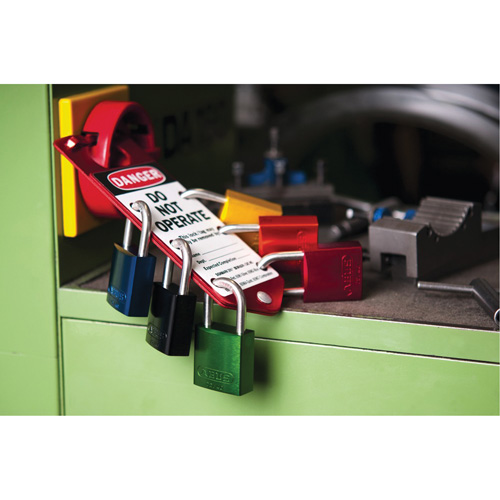 Safety Padlocks, Yellow, Keyed Alike, Aluminum, 1-1/2" Width - Abus AU-72IB40-HB40-YELLOW-3