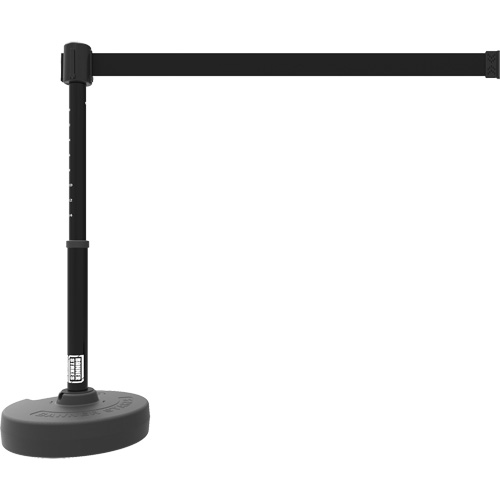 PLUS Barrier Post Set, Plastic, 42" H, Black Tape, 15' Tape Length - Banner Stakes PL4104