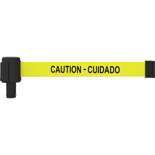 PLUS Banner Cassette, Caution - Cuidado, 15', Yellow Tape - Banner Stakes PL4028