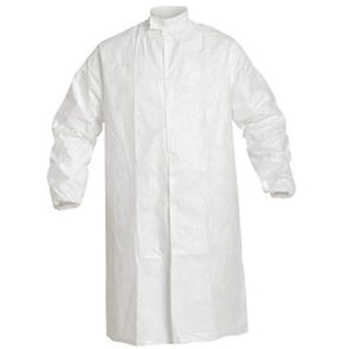 Lab Coat, Tyvek&reg; IsoClean&reg;, White, 4X-Large - Dupont Personal Protection IC262S-4X