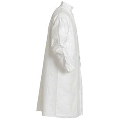 Lab Coat, Tyvek&reg; IsoClean&reg;, White, 4X-Large - Dupont Personal Protection IC262S-4X