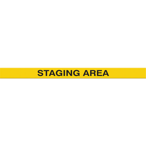Tough-Mark Heavy-Duty Floor Marking, Rectangle, 48" L x 3" W, Yellow, Polyethylene - Accuform NMC PTP222