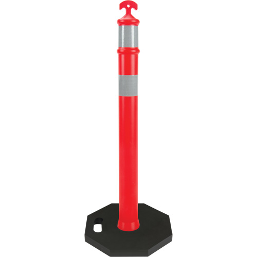 High-Visibility Delineator Post, 42" H, Orange - Zenith Safety Products 
