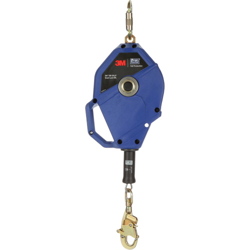 Cordage de s&eacute;curit&eacute; autor&eacute;tractable avec verrouillage intelligent, 50', Acier galvanis&eacute;, Pivotant - 3M DBI Sala Protection Contre Les Chutes 3503824