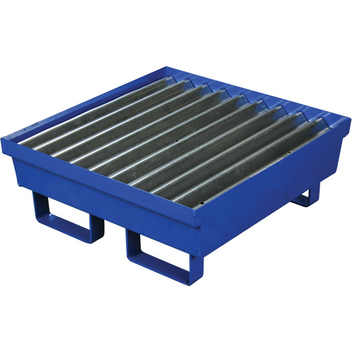 Palette de confinement des d&eacute;versements en acier, Capacit&eacute; de d&eacute;versement 17 gal. US, 27" x 25,75" x 6" - Eagle Mfg. 1611ST