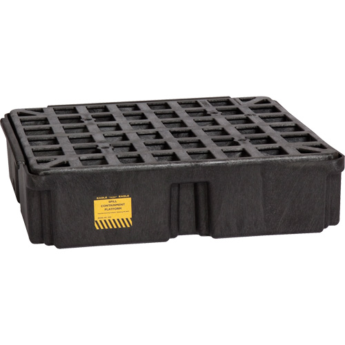 Modular Spill Platform, 15 US gal. Spill Capacity, 26" x 26.25" x 6.5" - Eagle Mfg. 1633B