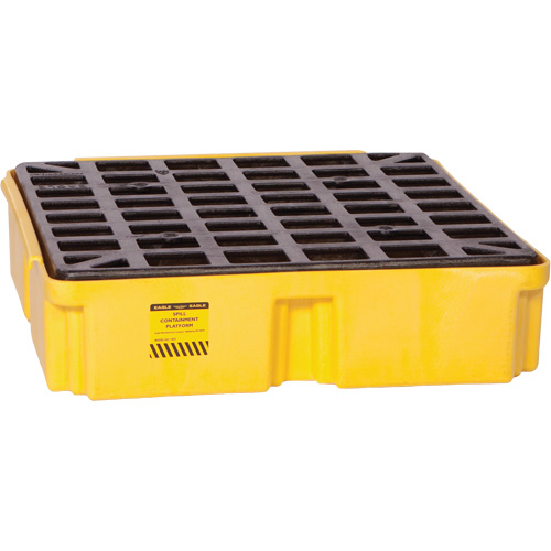 Plateforme de d&eacute;versement modulaire, Capacit&eacute; de d&eacute;versement 15 gal. US, 26" x 26,25" x 6,5" - Eagle Mfg. 1633
