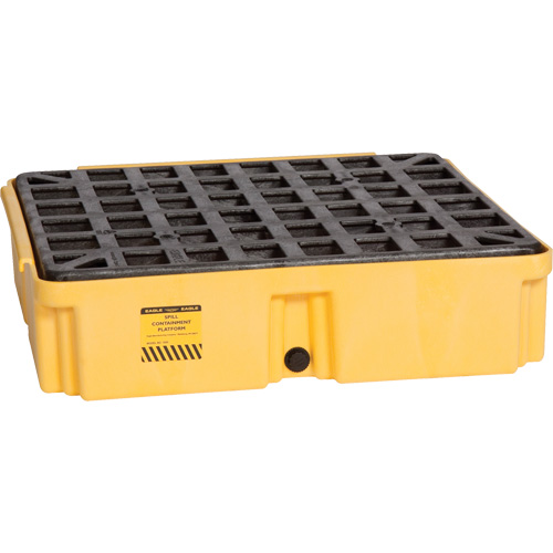 Plateforme de d&eacute;versement modulaire, Capacit&eacute; de d&eacute;versement 15 gal. US, 26" x 26,25" x 6,5" - Eagle Mfg. 1633D
