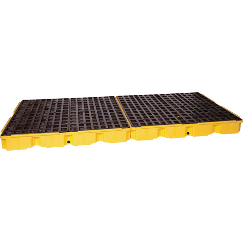 Plateforme de d&eacute;versement modulaire, Capacit&eacute; de d&eacute;versement 121 gal. US, 51,5'' x 103" x 6,5" - Eagle Mfg. 1688D