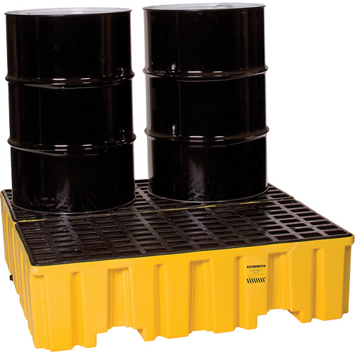 Palette de confinement des d&eacute;versements, Capacit&eacute; de d&eacute;versement 132 gal. US, 51" x 52,5" x 13,75" - Eagle Mfg. 1640ND