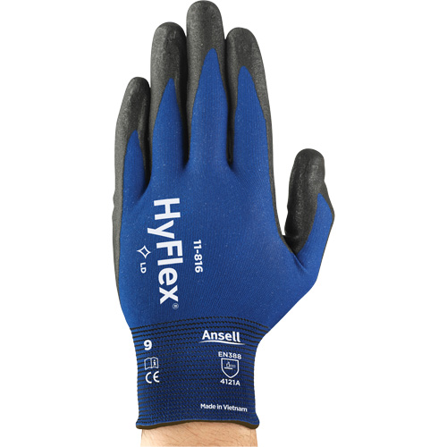 Gants HyFlex 11-816, 7, R&ecirc;vetement Mousse de nitrile, Calibre 18, Enveloppe en Nylon/Spandex - Ansell 11816070
